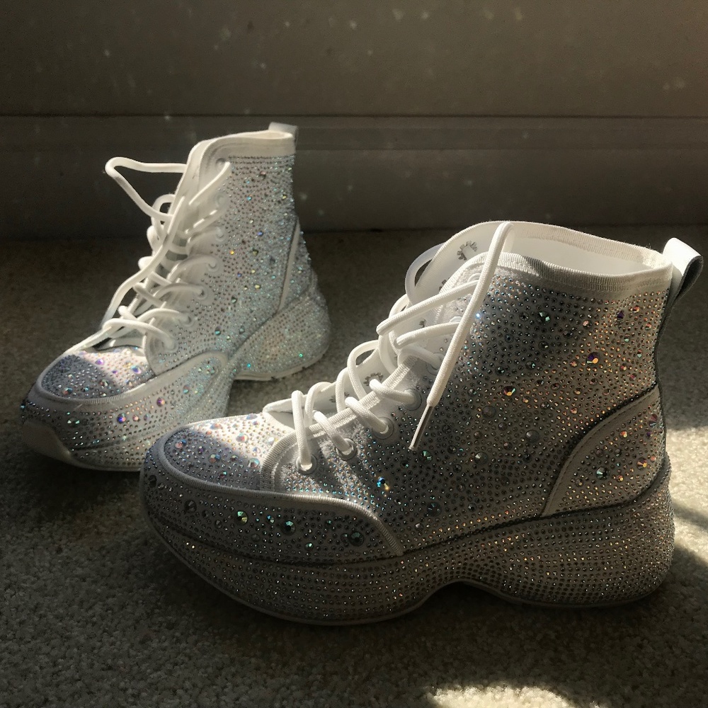Dolls Kill brand new rhinestone shoes